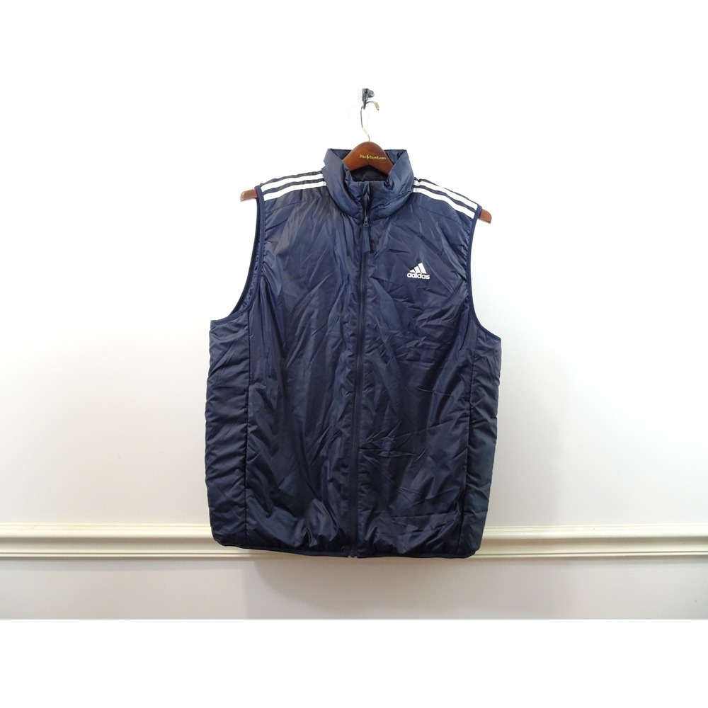 Adidas Essentials Insulated Vest Mens Large Legend Ink Navy Blue GT9150 NEW